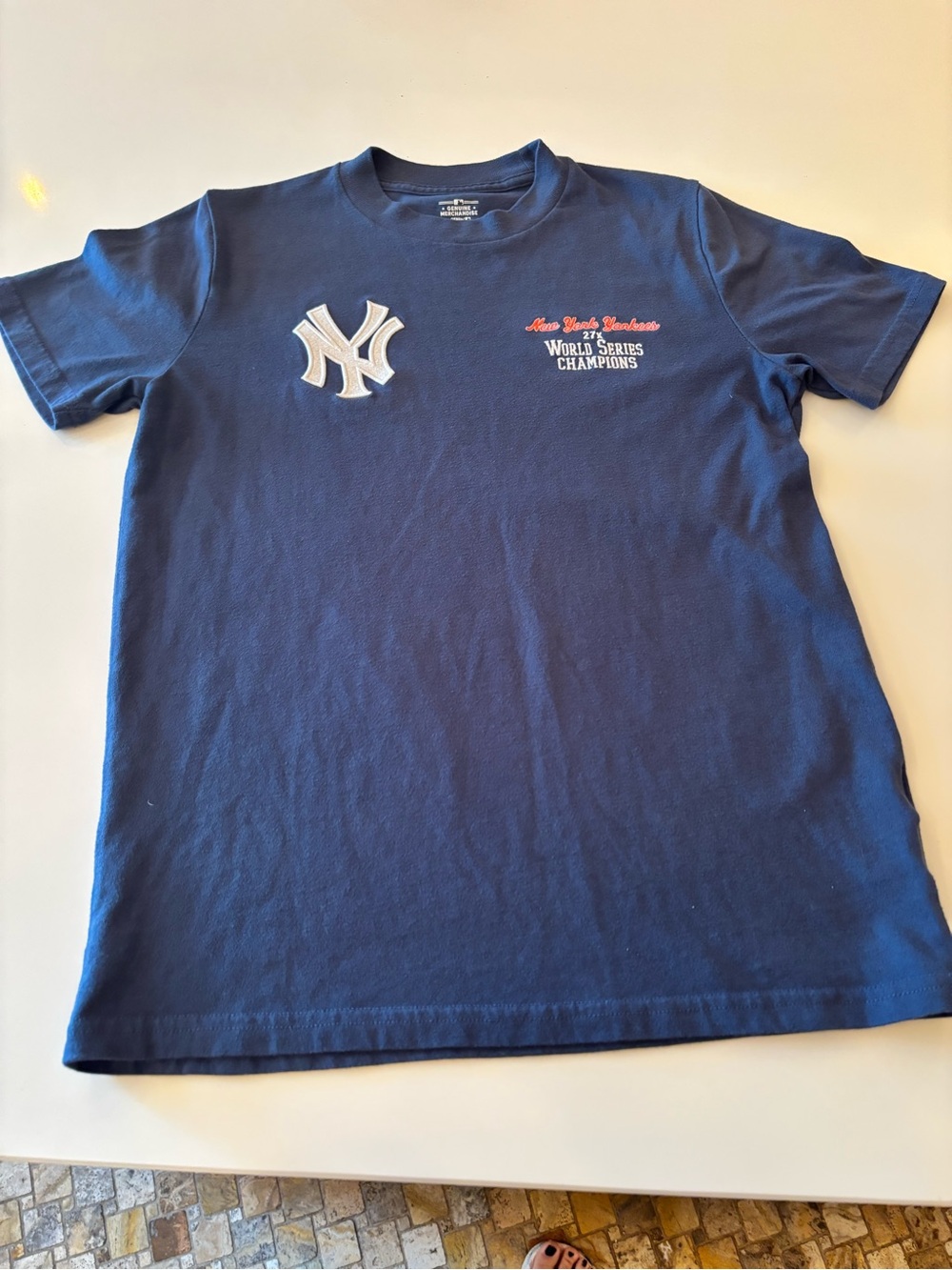 Navy Kids Yankees Tshirt 15/16